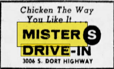 Misters Drive-In - Nov 19 1966 Article (newer photo)